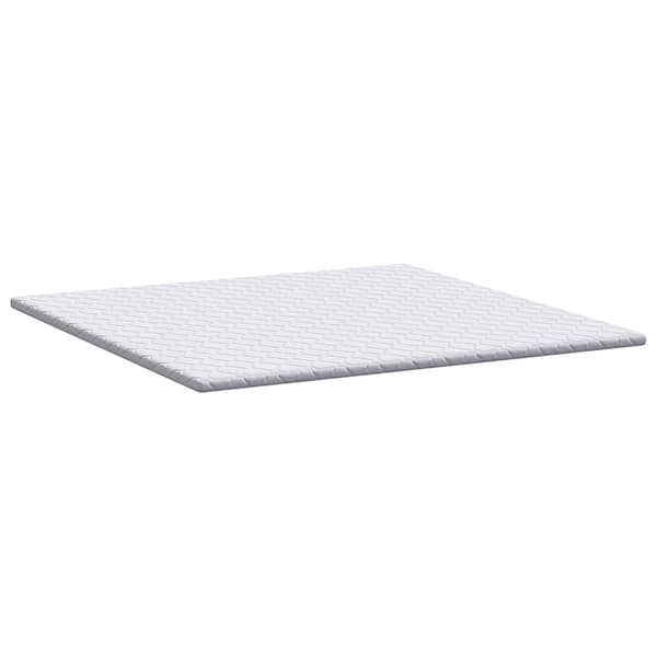 vidaXL Kokostopper Vit 200 x 200 cm Jacquardtyg