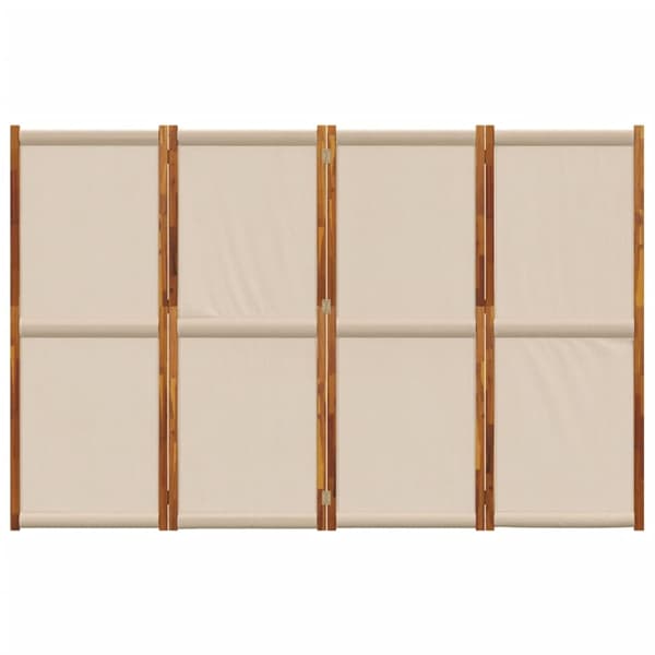vidaXL Romdeler 4 paneler gråbrun 280x180 cm