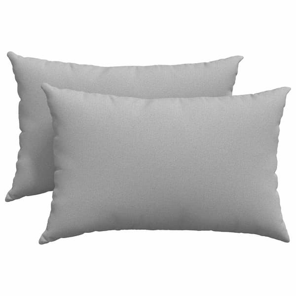 vidaXL Soffkuddar 2 st Grå 60 x 40 cm tyg