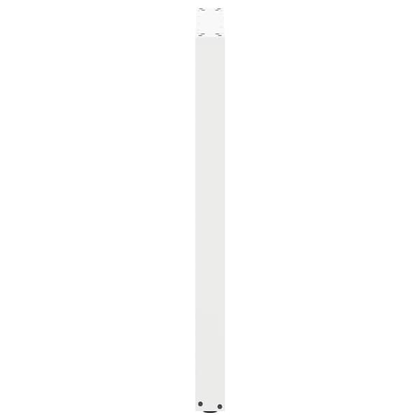 vidaXL Soffbordsben U-formade 2 st vit 60x(100-101) cm stål
