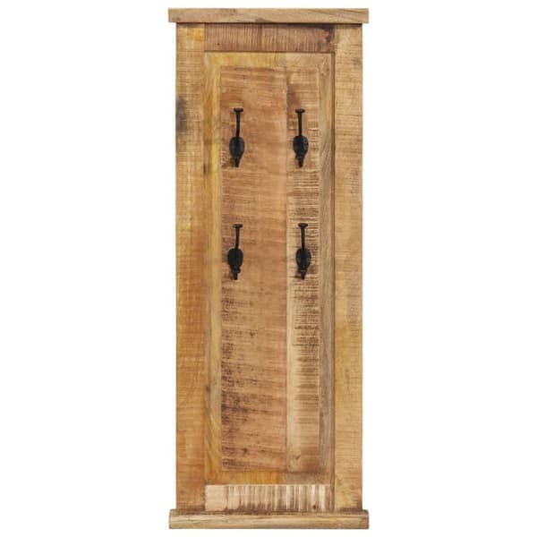 vidaXL Kleshengere 2 stk heltre mango 38x100 cm