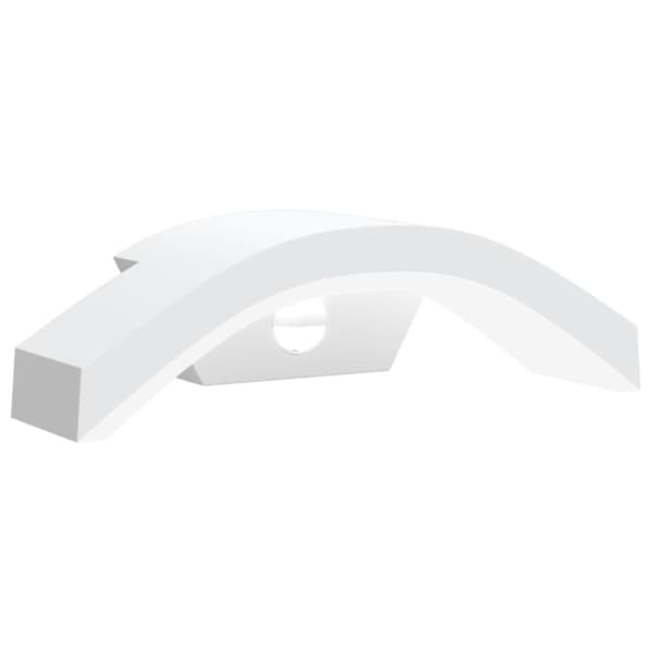 vidaXL Veggmonterte LED-utelampe med sensor hvit støpt aluminium