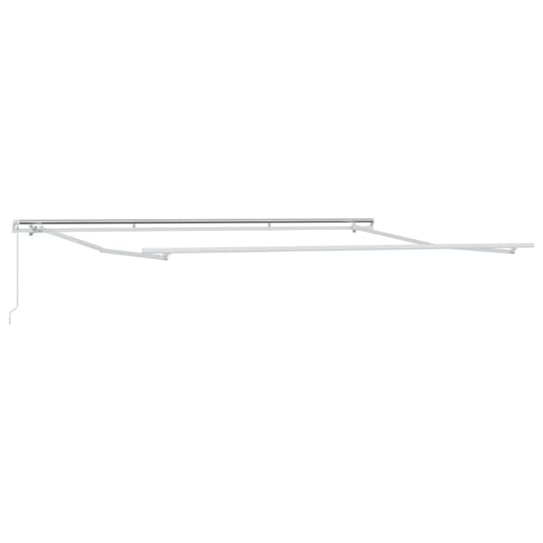 vidaXL Markise Hvit 4,5 × 3,5 m Polyester og metall