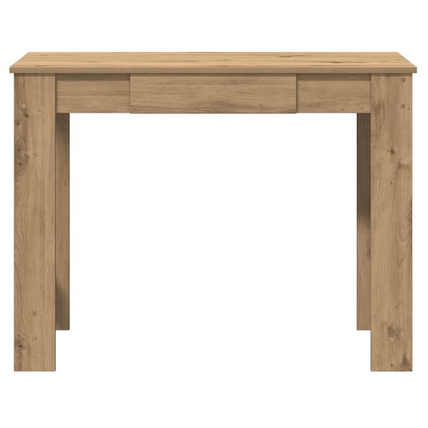 vidaXL Skrivebord artisan eik 100x45x75 cm konstruert tre