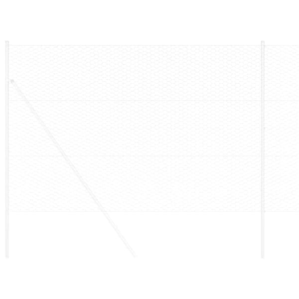 vidaXL Hexagonstängsel Silver 1,5 x 10 m Galvaniserat stål