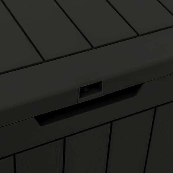 vidaXL Dynbox svart 55,5x43x53 cm polypropen