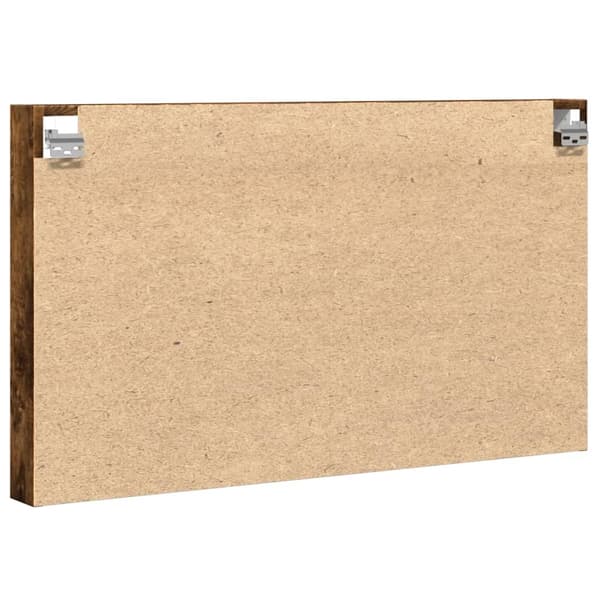 vidaXL Hyller røkt eik 100x8,5x58 cm konstruert tre