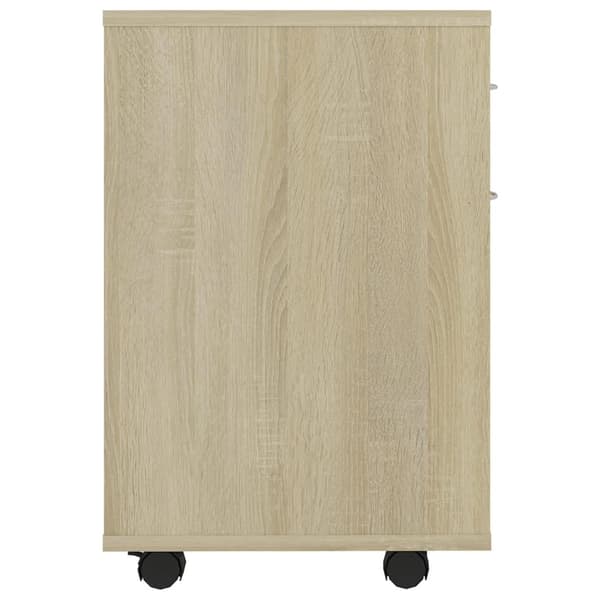vidaXL Rulleskap sonoma eik 45x38x54 cm sponplate