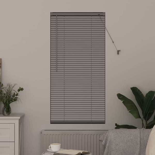 vidaXL Persienner Silver 130 x 65 cm Aluminium