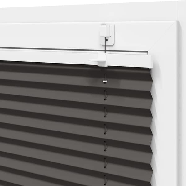 vidaXL plisségardin sort 120x100 cm Stoff Bredde 119,4 cm Polyester