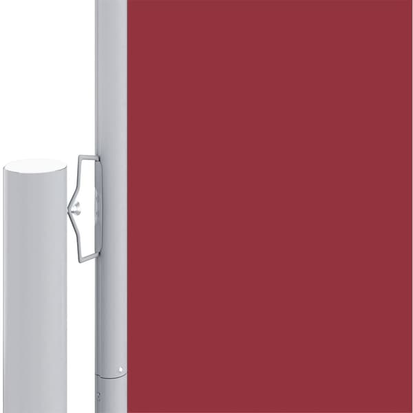 vidaXL Infällbar sidomarkis röd 180x1000 cm