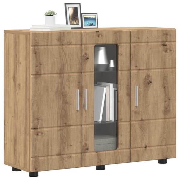 vidaXL Serviesskap artisan eik 55.5 x 29 x 100 cm Konstruert tre