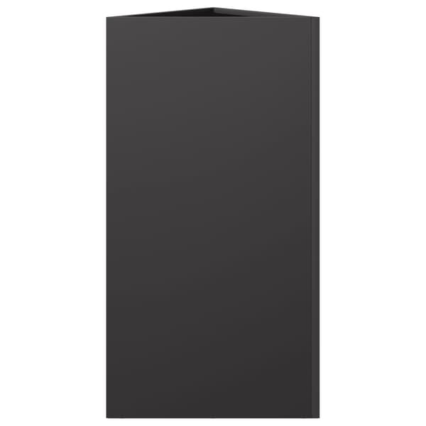 vidaXL Odlingslåda svart triangulär 40x34,5x70 cm stål