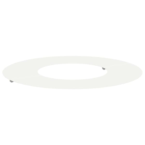 vidaXL passende for Flat Tre Ring Hvit Ø30 / 60 cm Stål