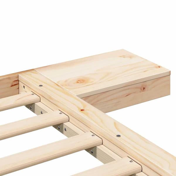 vidaXL Sengestamme Brun 200 x 200 cm tre