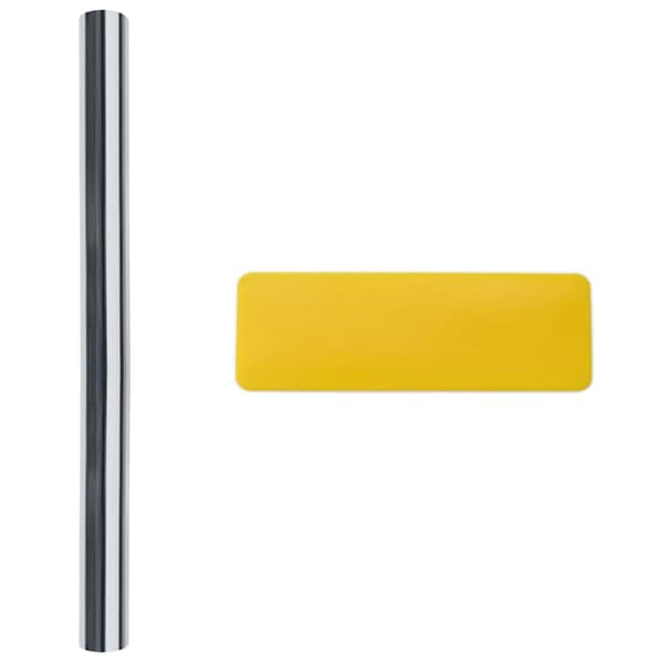 vidaXL Statisk Reflekterande Solfilmsfönster silver 90 x 1000 cm PVC