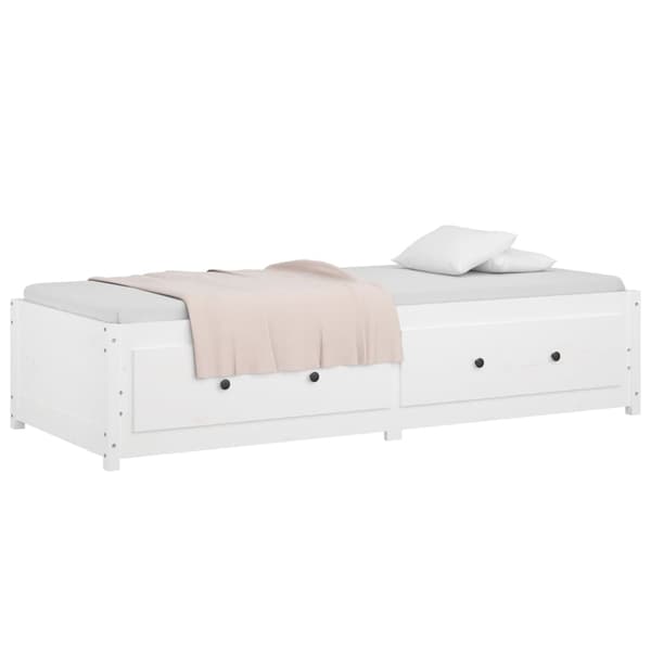 vidaXL Dagbädd vit 80x200 cm massiv furu