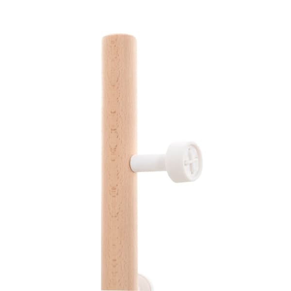 vidaXL Klädställning vit 177 cm pulverlackerat järn