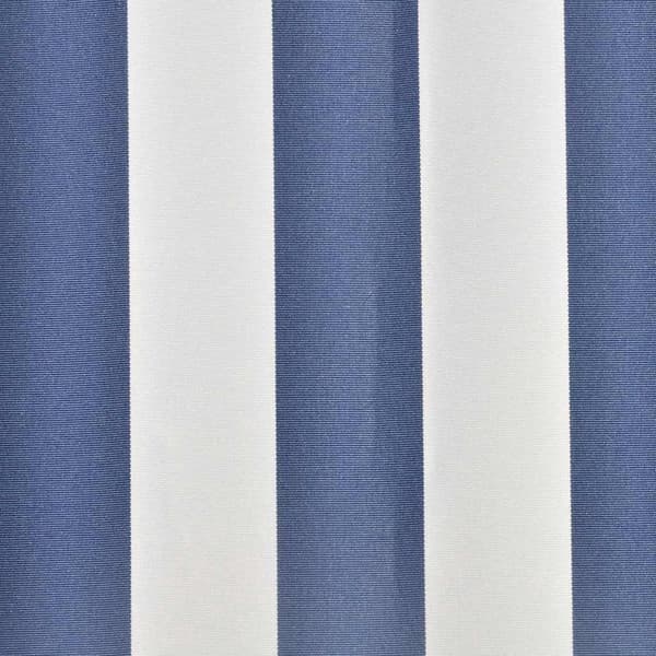 vidaXL Erstatningsduk for markise blå og hvit 450x300 cm polyester