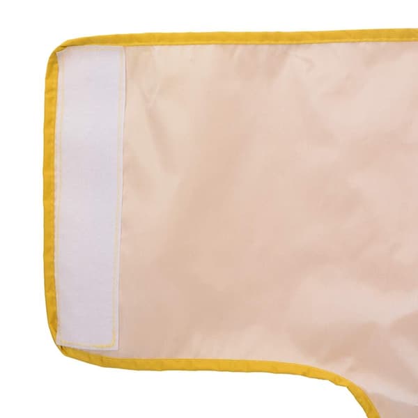 vidaXL Regnrock för hundar med reflexer polyester gul 2XL