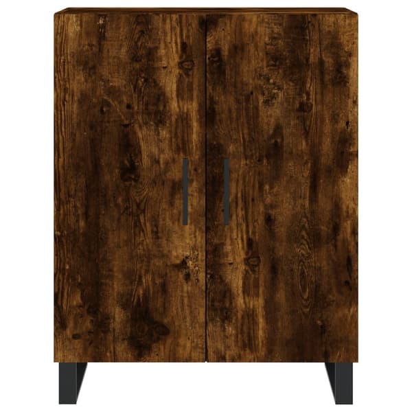 vidaXL Highboard røkt eik 69,5x34x180 cm konstruert tre