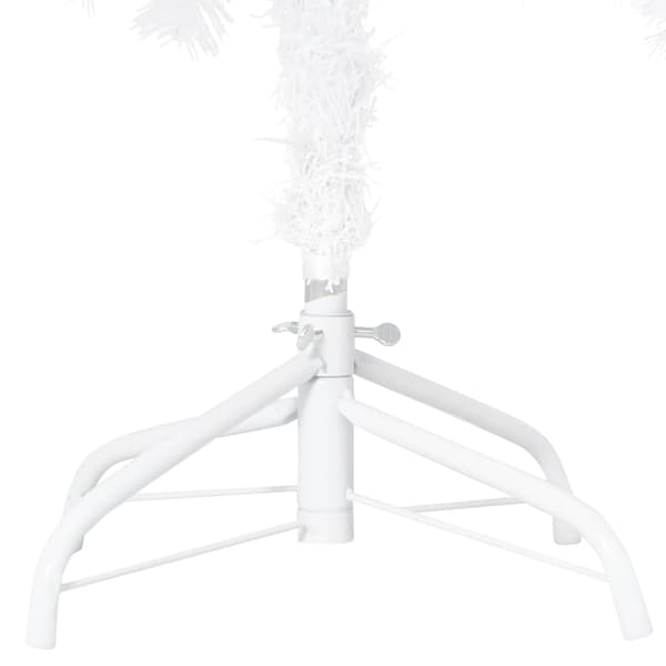 vidaXL Plastgran med tjocka grenar vit 210 cm PVC