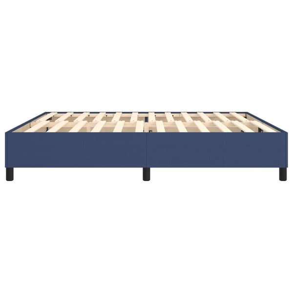 vidaXL Sängram blå 200x200 cm tyg