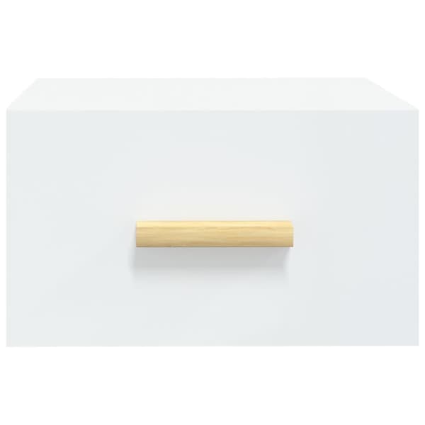 vidaXL Väggmonterat sängbord vit 35x35x20 cm