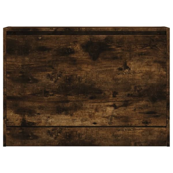 vidaXL Skoskap røkt eik 80x21x57 cm konstruert tre