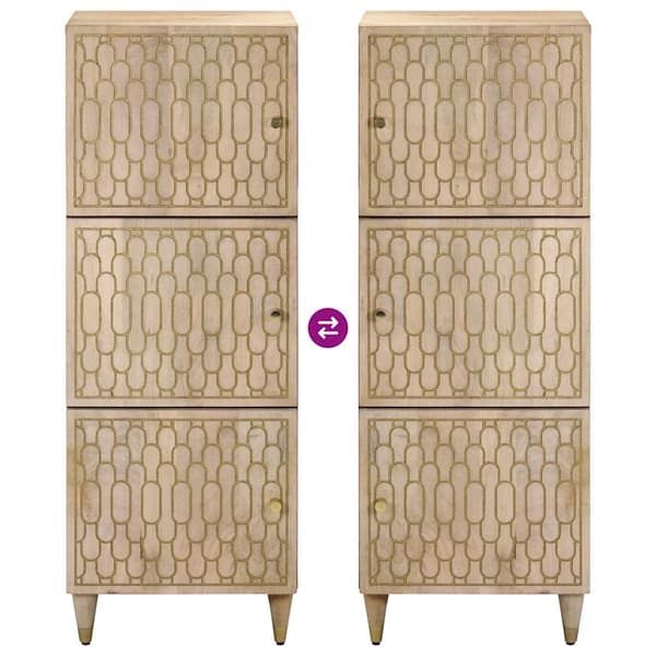 vidaXL Highboard 40x33x110 cm heltre mango