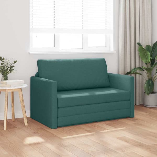 vidaXL Soffsäng 110cm Mörkgrön tyg