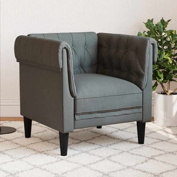 vidaXL Sofa Mørkegrå 78,5 x 74,5 x 74,5 cm Polyester