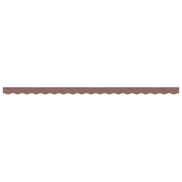 vidaXL Erstatningsstoff for markisekappe brun stripe 450 cm