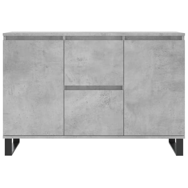 vidaXL Skjenk grå 101,5x35x70 cm konstruert tre