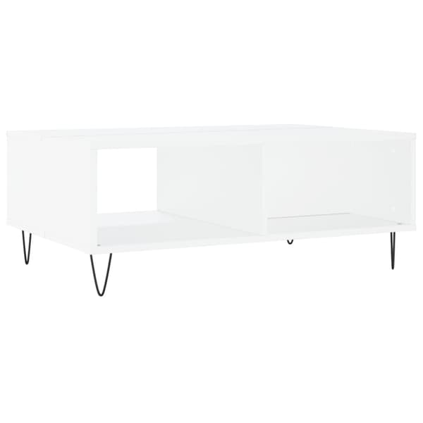 vidaXL Soffbord vit 90x60x35 cm konstruerat trä
