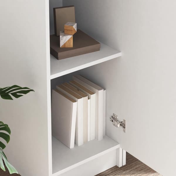 vidaXL Skrivebord 2 pcs Hvit