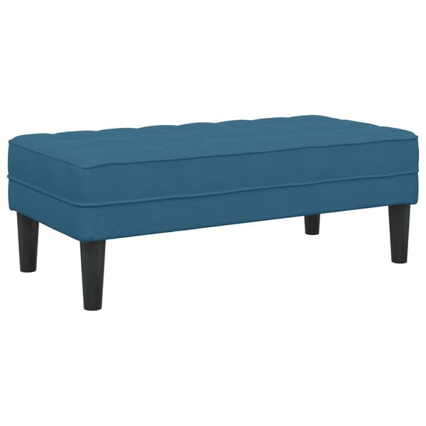vidaXL Soffset med kudde 2 pcs Blå Polyester