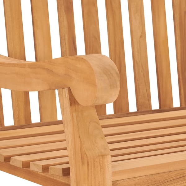 vidaXL Hagebenk 114 cm heltre teak