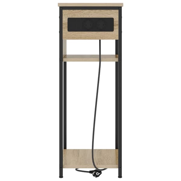 vidaXL Nattbordskap Sonoma eik 41 x 28 x 76 cm Konstruert tre