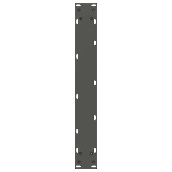 vidaXL Soffbordsben U-formade 2 st antracit 60x(72-73) cm stål