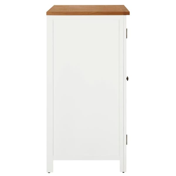 vidaXL Garderob 76x52x105 cm massiv ek