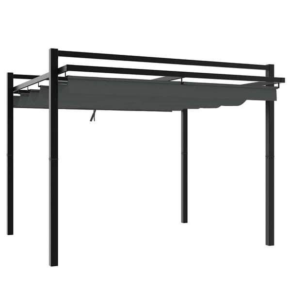 vidaXL Markise Hvit 3,5 x 2,5 m Metall