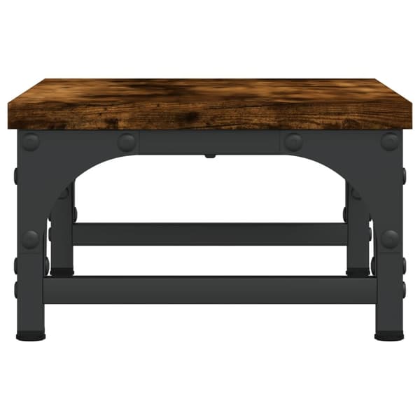 vidaXL Skjermstativ røkt eik 37x23x14 cm konstruert tre