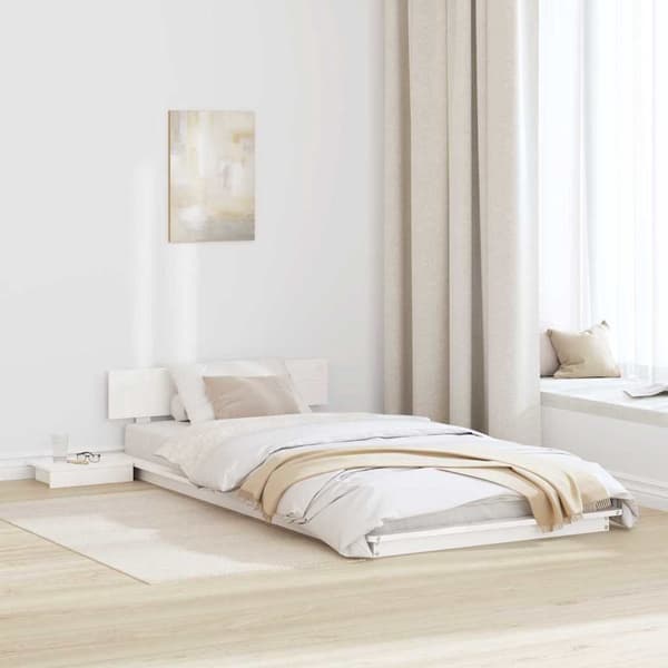 vidaXL Sängram Vit 80 x 200 cm trä