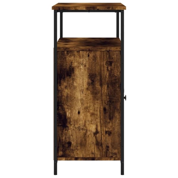 vidaXL Skjenk røkt eik 100x35x80 cm konstruert tre
