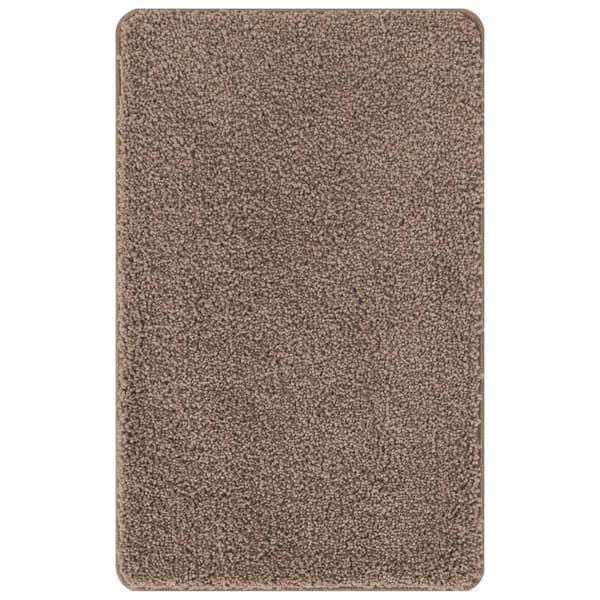 vidaXL Anti-skli badematte Brun 60 x 90 cm PP