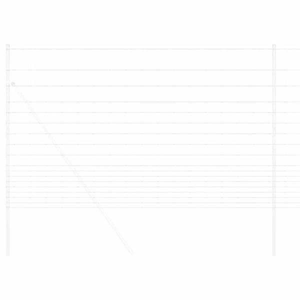 vidaXL Stängsel för åker / äng Silver 25 x 1,5 m Galvaniserat stål