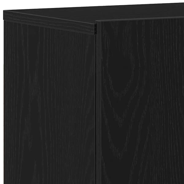 vidaXL TV-skap svart eik 80x30x41 cm konstruert tre