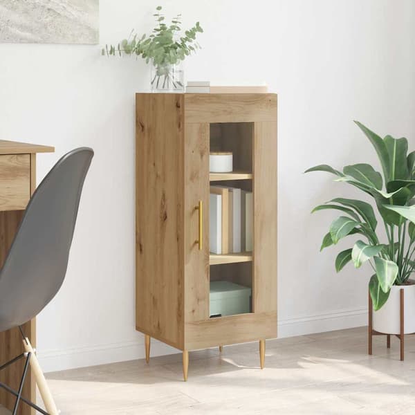 vidaXL Serviesskap artisan eik 34 x 34,5 x 90 cm Konstruert tre