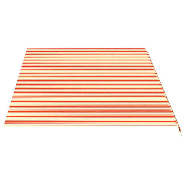 vidaXL Erstatningsduk for markise gul og oransje 500x300 cm polyester